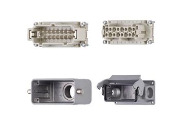 Harting connector set, pin and socket design