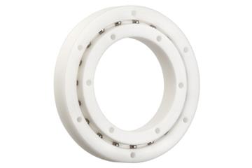 xiros® slewing ring ball bearing, xirodur B180, xirodur cage, stainless steel balls, mm