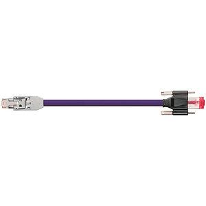 TPE bus cable | GigE, connector A: Yamaichi RJ45 metal, connector B: Yamaichi  RJ45 with knurled screw