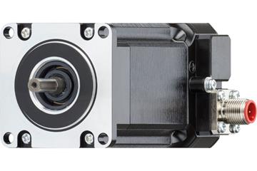 drylin® E special stepper motor with connector and splash guard, NEMA 23