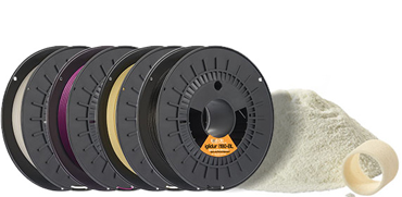 Sợi in tribo và bột thiêu kết laser