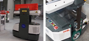 DTS của Knapp với trục đai răng drylin® ZLW trên bàn nâng