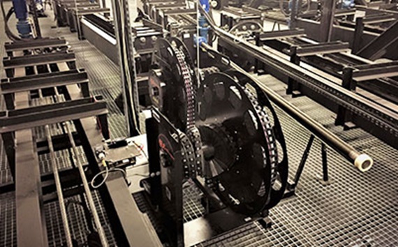 e-spool trong khoảng trên đầu sân khấu