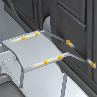 Nội thất máy bay: vòng bi trơn dùng cho bàn điều chỉnh