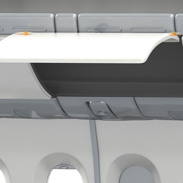 Nội thất máy bay: ổ trục trơn iglidur trong cửa khoang hành lý