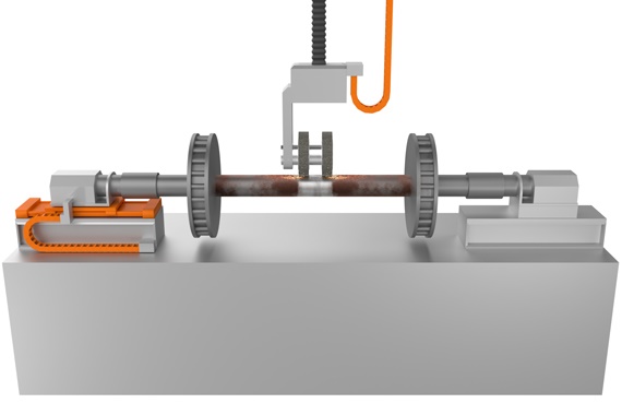 Bảo trì bánh xe với hệ thống xích nhựa bảo vệ cáp và công nghệ tuyến tính drylin